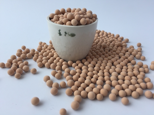 جودة  1.6-2.5mm 4A Molecular Sieve Desiccant Granular  With 85N Compressive Strength مصنع