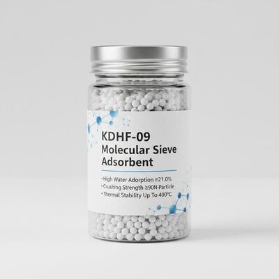 KDHF-09 مادة امتصاص الجرثومية مع امتصاص المياه العالي ≥ 21.0٪ ، وقوة كسارة ≥ 90N / جسيم ، واستقرار حراري يصل إلى 400 درجة مئوية